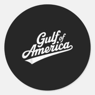 Funny Donald Trump Gulf Of United States Of Classic Round Sticker