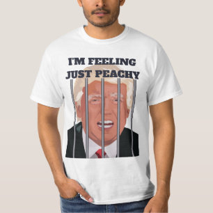 Funny Donald Trump in jail peachy humor T-Shirt