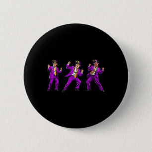 Funny Donald Trump Make Mardi Gras Great Again Fle 6 Cm Round Badge