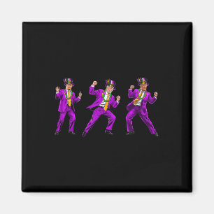 Funny Donald Trump Make Mardi Gras Great Again Fle Magnet