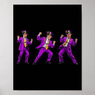 Funny Donald Trump Make Mardi Gras Great Again Poster