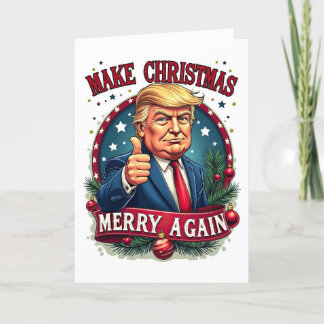 Funny Donald Trump Merry Christmas Card