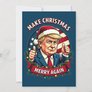 Funny Donald Trump Merry Christmas Card