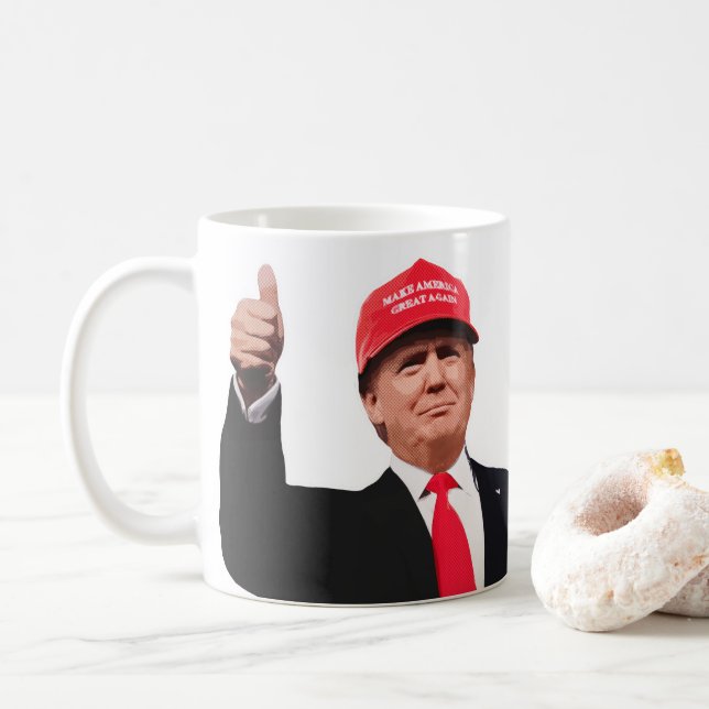 Funny Donald Trump Mugs President When I Wake Up (With Donut)