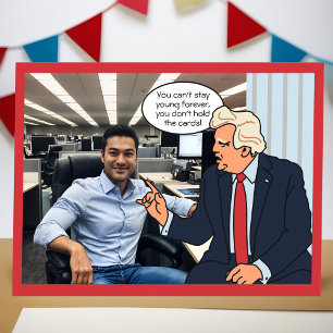 Funny Donald Trump Political Humour Birthday Photo Card