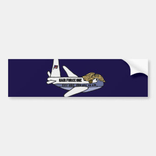 Funny Donald Trump Presidential Aeroplane Bumper Sticker