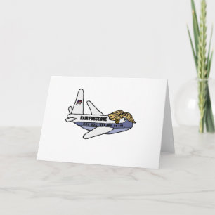Funny Donald Trump Presidential Aeroplane Card