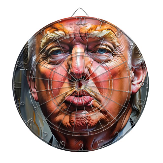 Funny Donald Trump Pucker Dart Board (Front)