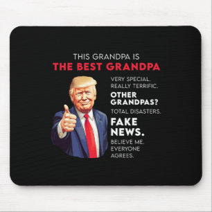 Funny Donald Trump Quote For Conservative Grandpa  Mouse Mat