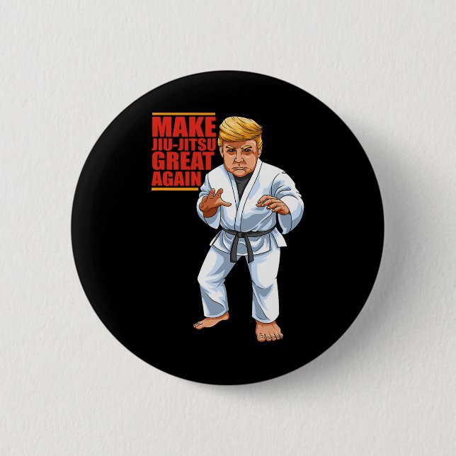 Funny Donald Trump Republican - Jiu-jitsu And Bjj  6 Cm Round Badge (Front)