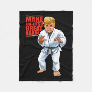 Funny Donald Trump Republican - Jiu-jitsu And Bjj Fleece Blanket
