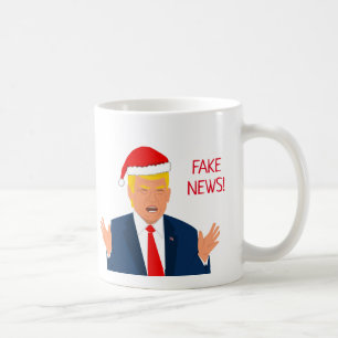 Funny Donald Trump Santa Claus Christmas cartoon Coffee Mug
