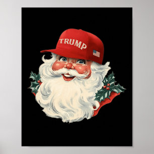 Funny Donald Trump Santa Claus Christmas Holiday 1 Poster