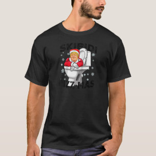 Funny Donald Trump Santa Claus Skibidi Rizzmas Chr T-Shirt
