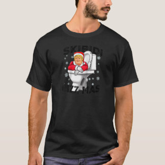 Funny Donald Trump Santa Claus Skibidi Rizzmas Chr T-Shirt