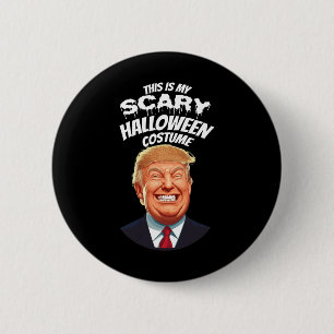 Funny Donald Trump Scary Halloween Gag President C 6 Cm Round Badge