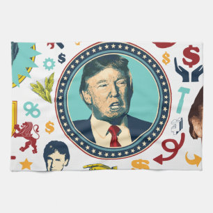 funny donald trump tea towel