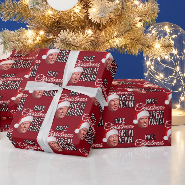 Funny Donald Trump Wrapping Paper (Holidays)