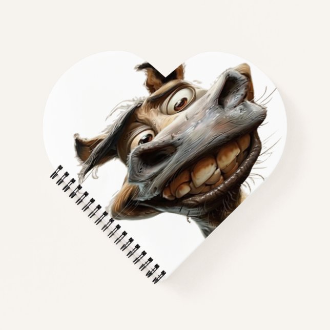 funny donkey art design notebook (Front)