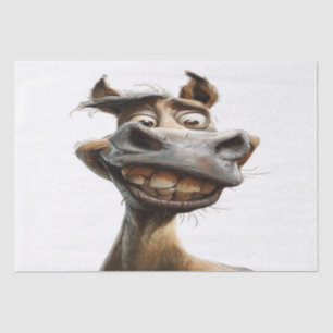 Funny donkey art design tissue paper