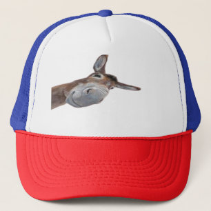 funny donkey art design trucker hat