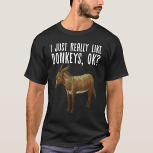 Funny Donkey For Men Women Mule Animal Farming Hor T-Shirt