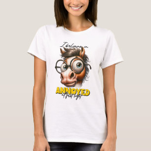 Funny Donkey I believe in Annoyed at First Sight   T-Shirt