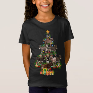 Funny Donkey Merry Christmas Tree Donkey Lover Far T-Shirt