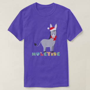 Funny Donkey Muletide Christmas T-Shirt