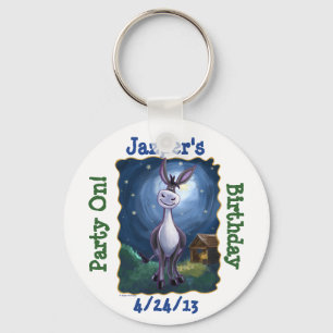 Funny Donkey Personalised Party Favour Key Chain