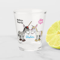 Funny Donkey Unicorn Before and After