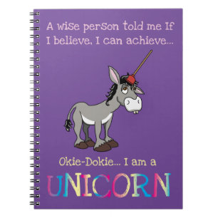 Funny Donkey Unicorn Notebook