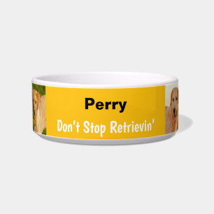 Funny Don't Stop Retrievin' Yellow Dog Bowl