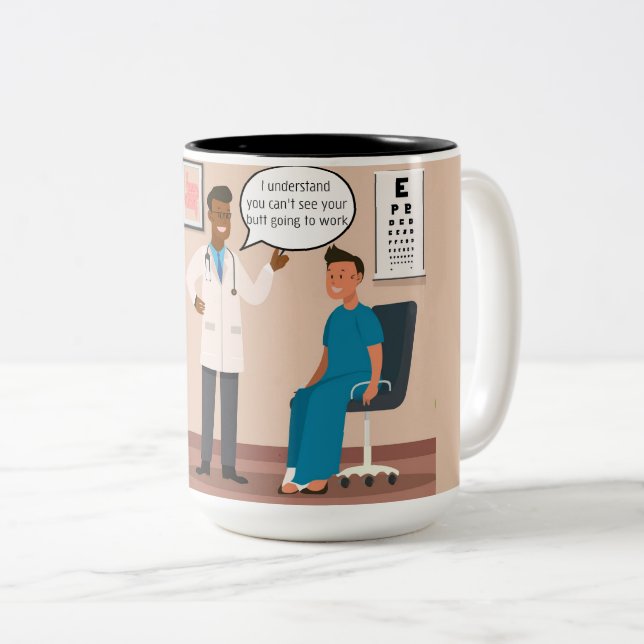 Funny Don't Want to Work Coffee Mug (Front Right)