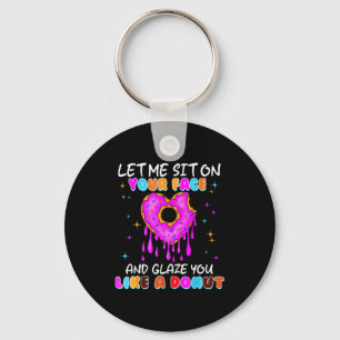 Funny Donut Inappropriate Shirts For Women Adult H Key Ring