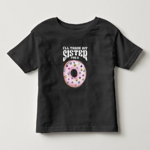 Funny Donut loving Son Brother Foodie Toddler T-Shirt