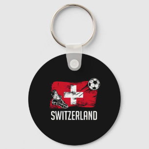 Funny Donut Playing Soccer Food Sports Donut Boys Key Ring