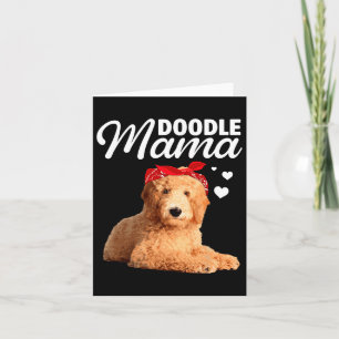Funny Doodle Mama Design For Mum Women Goldendoodl Card