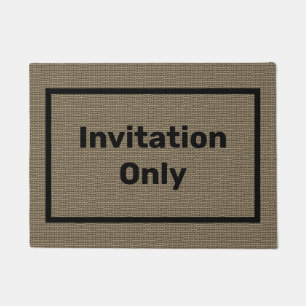 Funny Doormat   Invitation Only Doormat