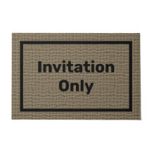 Funny Doormat | Invitation Only Doormat