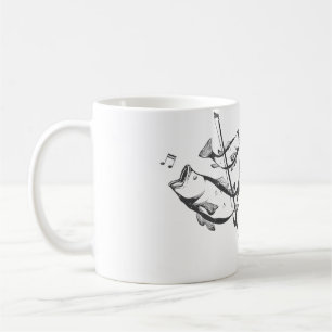 Funny Double Bass Pun Art Jazz Music Upright Bass Coffee Mug