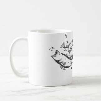 Funny Double Bass Pun Art Jazz Music Upright Bass Coffee Mug
