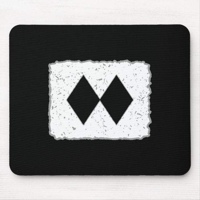 Funny Double Black Diamonds Ski Snowboard Skiing S Mouse Mat (Front)