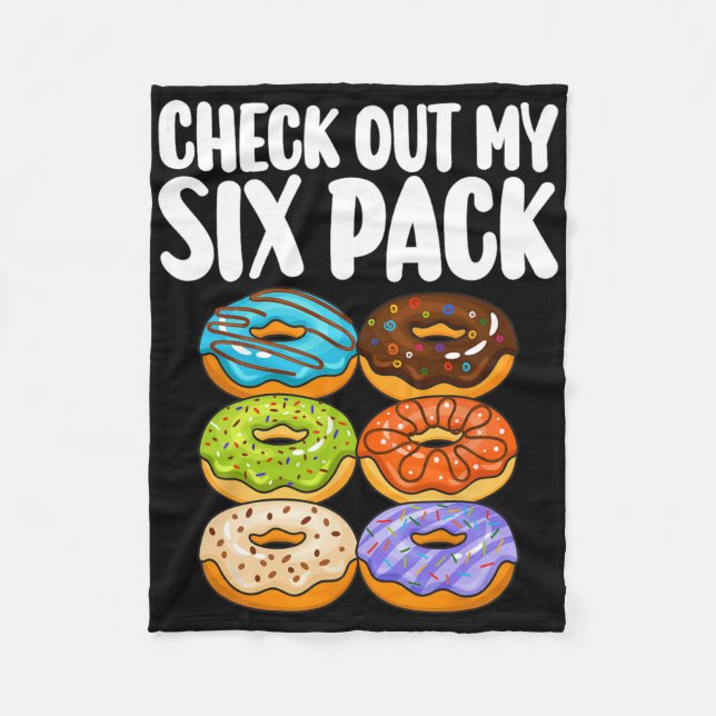 Funny Doughnut Art For Men Women Doughnut Lover Gy Fleece Blanket (Front)