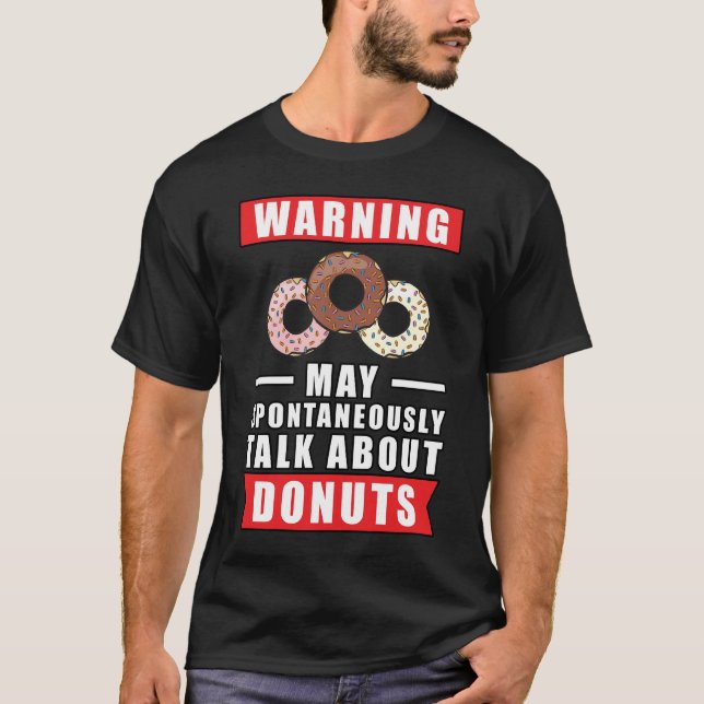 Funny Doughnut Design T-Shirt (Front)
