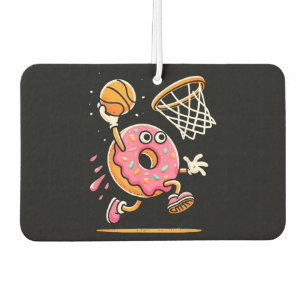 Funny Doughnut Dunking Basketball Food Champ Sport Car Air Freshener