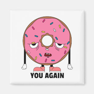 funny doughnut fridge magnet