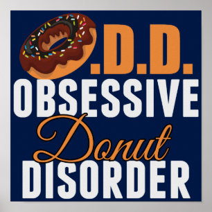 Funny Doughnut Lover Poster