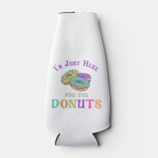 Funny Doughnut Lover Quote Bottle Cooler