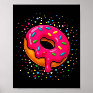 Funny Doughnut Lovers Polka Dots Happy Dot Day Gir Poster